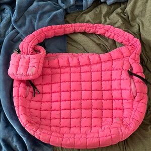 Pink quilted Carry all